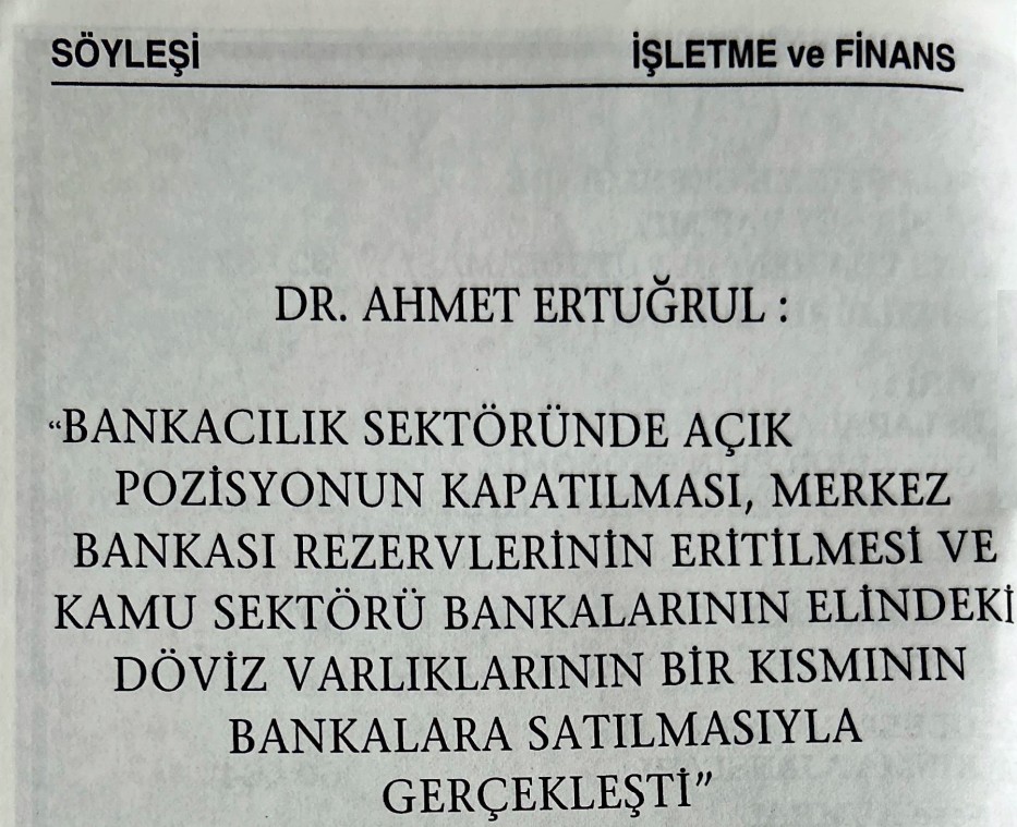 İşletme ve Finans Söyleşi